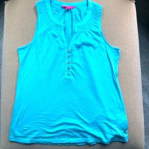 Lilly Pulitzer aqua tank